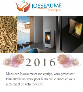 Josseaume Énergies vous souhaite une bonne année 2016 !